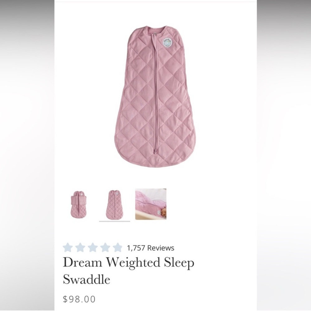 Dream Weighted Sleep Swaddle - Pink